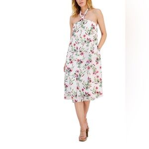 INC Womens Summer Floral Halter Neck Dress. NWT.